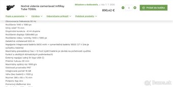 InfiRay TUBE TD50L s prísvitom 940 nm - 6