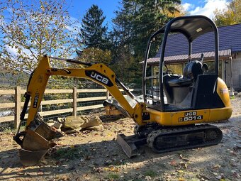 Minibager Jcb 8014+dvojnapravový prívesný vozík Gx84 - 6
