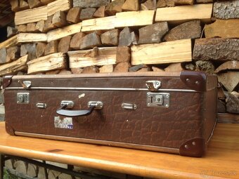 Retro Drevený kufor - 6