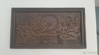 Drevený obraz "Posledná večera V-41 cmŠ-73cm,hr 4cm - - 6