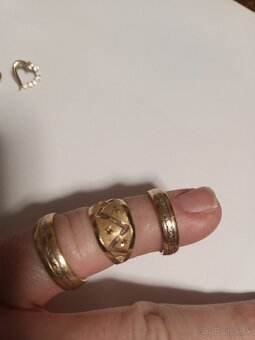 Prstene zlaté náušnice - 6