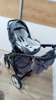 Kočík Junama 3v1 Termo Line MIX 01 Fossil Grey + zakladna - 6