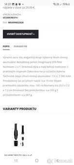 Ručny vysavac silvercrest biely - 6