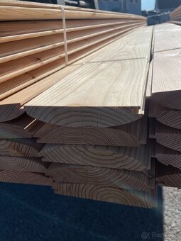 Zrubový profil dlážkovica smrek/červený smrek 45mm 65mm AB - 6