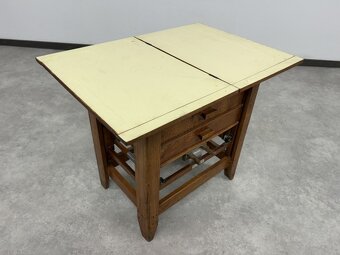 Vintage maliarsky výškovo nastaviteľný stojan / stolík - 6