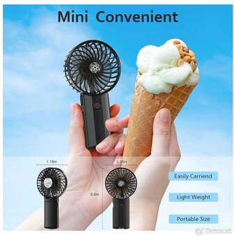 Kvalitný prenosný ventilátor -nový - 6