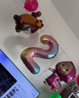 Nové balóny Máša 84cm a medveď 65cm - AŽ 15/16/17 kusov - 6