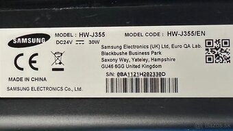 Samsung soundbar + subwoofer (Model HW-J355) - 6