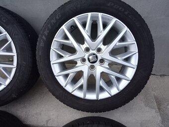 Seat 16"5x100 ...195/55 R16 orig.hlinik.disky letná sada - 6