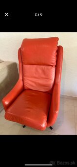 Kožené točiace kreslo - 6