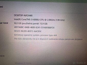 Notebook ASUS VivoBook i3-6006U / 16GB RAM / 256GB SSD / FHD - 6