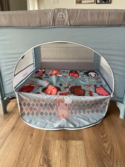 Cestovná postieľka/ohradka Lionelo Playpen Lene Blue Sky - 6