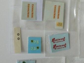 Matchbox náhradné diely polepy dekaly - 6