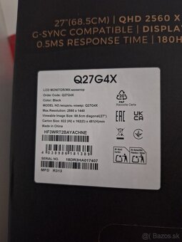 AOC G27G4X IPS, 1440p, 180Hz - 6