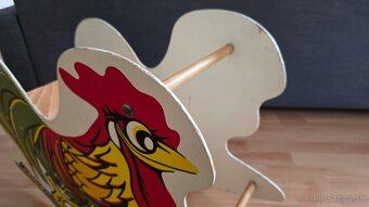 LACNO Retro starý hojdací Kohút sedačka - 6