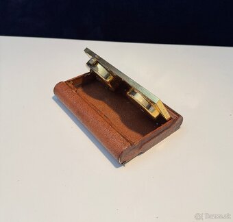 Vzácné Vintage ANGELUS Barometer-Alarm Clock s Teplomerom - 6