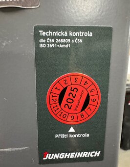 El. vysokozdvižný vozík Jungheinrich EFG 425 nová platná TP - 6