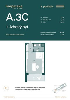 RADO | Rezidencia Karpatská A.3C, 1i byt 40,6 m2 s terasou 8 - 6