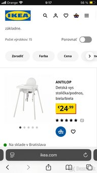 Vysoka stolicka na krmenie - 6