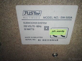 Reprobedňa so zosilovačom 50 W. Subwoofer. - 6