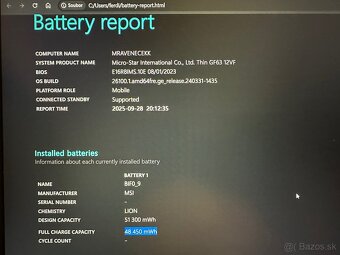 MSI GF63 Thin 12VF - 6