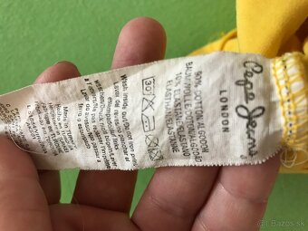 PEPE jeans originál žlté damske tricko S - 6