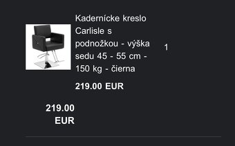 Kadernícke kreslo Carlisle - 6