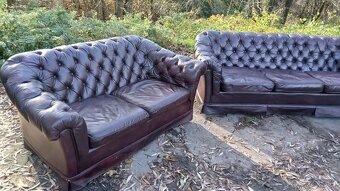 Kožená sedacia súprava 3+2+1-CHESTERFIELD - 6