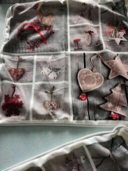 Obliečky na vankúš 40 na 40, vianocny motiv 6ks cena za všet - 6