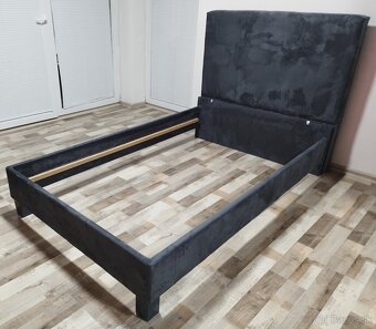 antracitova postel 120x200x45 cm - 6