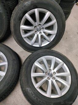 ❄️zimná 4ks alu disky orig. VW 5x112 R18 pneu 7mm 255/60 r18 - 6