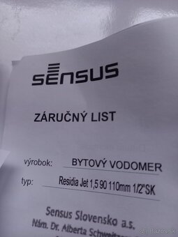 Vodomer bytovy 1/2"x3/4" - 6