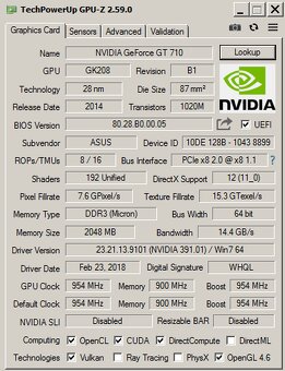 ASUS GeForce GT710-SL-2GD3-BRK-EVO - 6