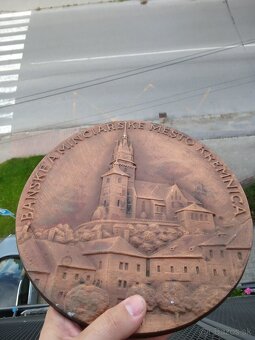 Medaila plaketa na stenu.Kremnica.A Ham. - 6