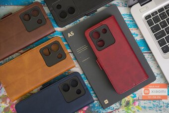 Zatváracie puzdro s bočným pásikom pre Xiaomi, Redmi a Poco - 6