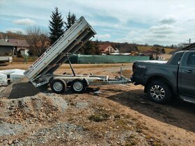 DOPRAVA a PRENAJOM sklápací vozík , prives sklapač 3,5t - 6