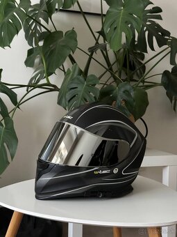 Motocyklová prilba W-TEC, čierna, veľkosť L + číry vizier - 6
