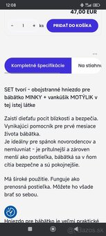 Detská zmenšená postieľka - 6