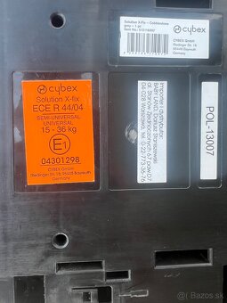 Autosedačka Cybex Solution X-fix ISOFIX - 6