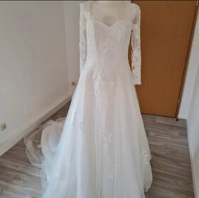 Svadobné šaty L (40) - 6