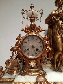 Predám starožitné francúzske krbové hodiny - koniec 19. stor - 6