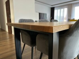 Dubový jedálenský stôl, masív 220cm x 90cm - 6