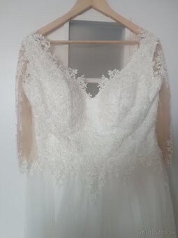 Svadobné šaty s vlečkou č. 42 - 46 - 6