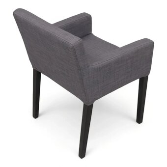 Stolicky s operadlom IKEA Nils (sivy potah) - 6