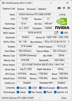 NVIDIA RTX 2060 SUPER 8GB - 6