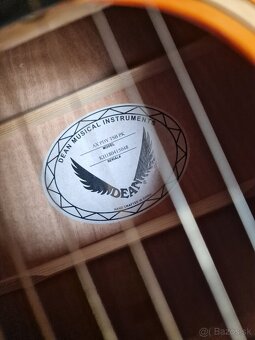 Predám akustickú gitaru Dean axs tobacco sunburst - 6