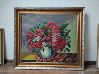 Starý obraz Kytica velky - 6