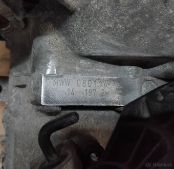 5 st. prevodovka MWW + spojka, štartér, poloos - 6