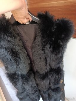 Vesta - pravá koža a kožušina - 6