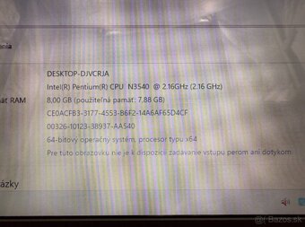 Notebook Lenovo IdeaPad 100 N3540 / 8GB RAM / 256GB SSD - 6